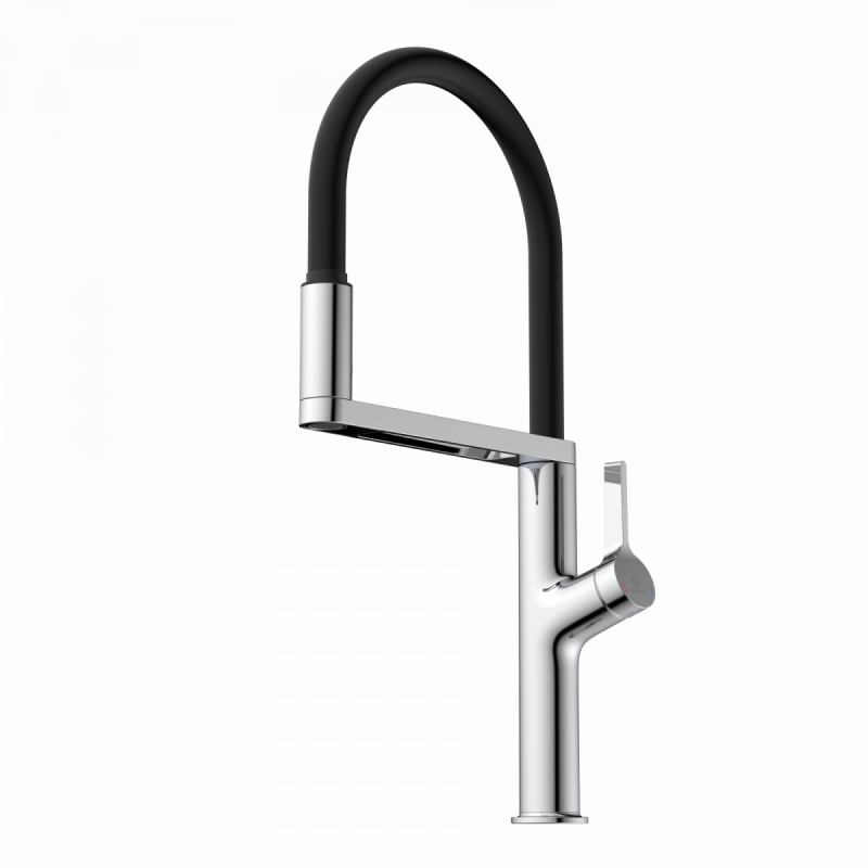Atik, Kitchen faucet semi-pro with pull-down soft-touch hose in chrome