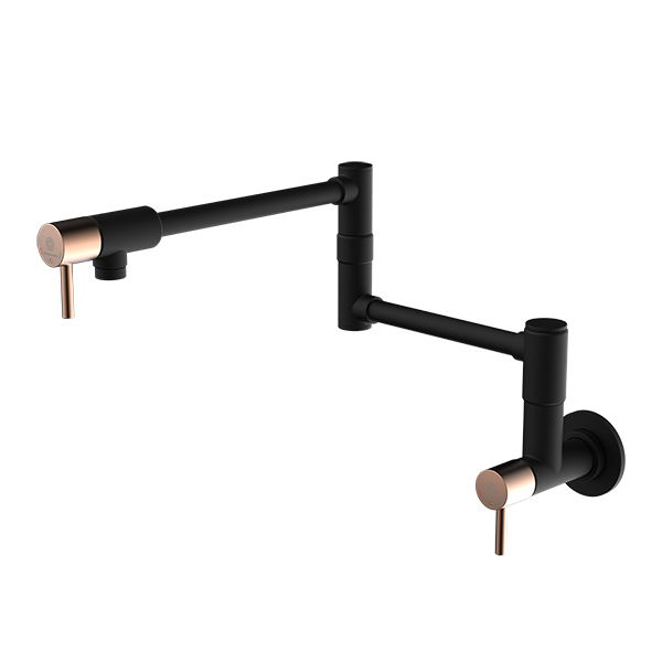 Matte black and rose gold